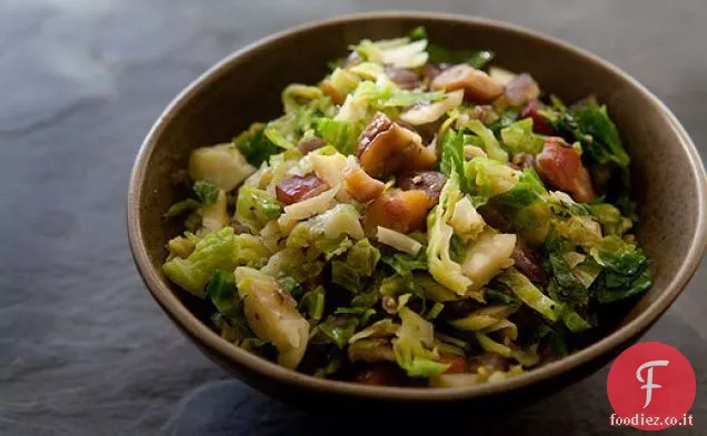Cavoletti di Bruxelles con Pancetta e castagne