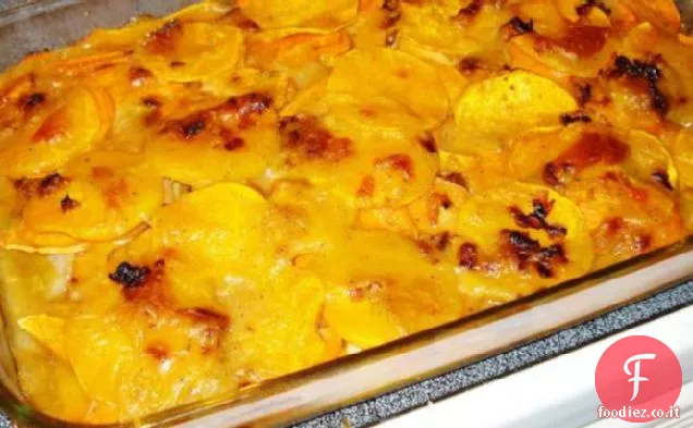 Patate smerlate e Zucca con porri
