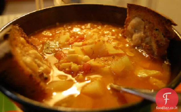Zuppa di patate e zucchine