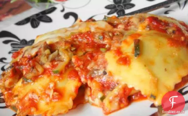 Casseruola di ravioli al forno facile