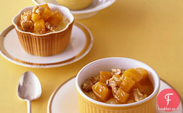 Budino di riso con zucca candita
