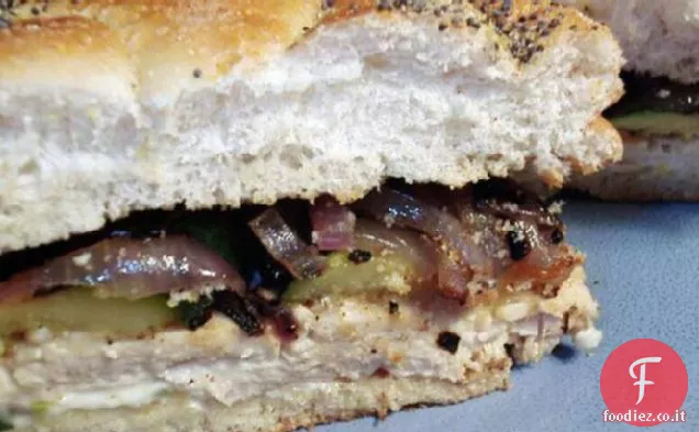 Panini di pollo e verdure con maionese al dragoncello