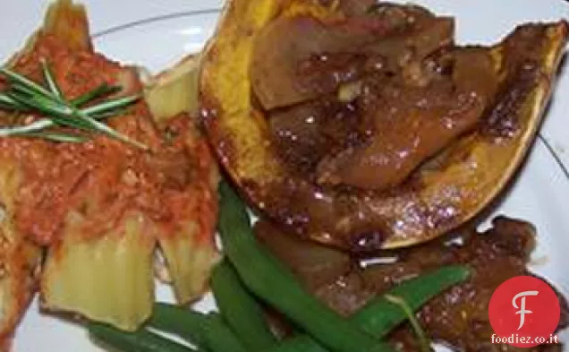 Zucca e mela cuocere