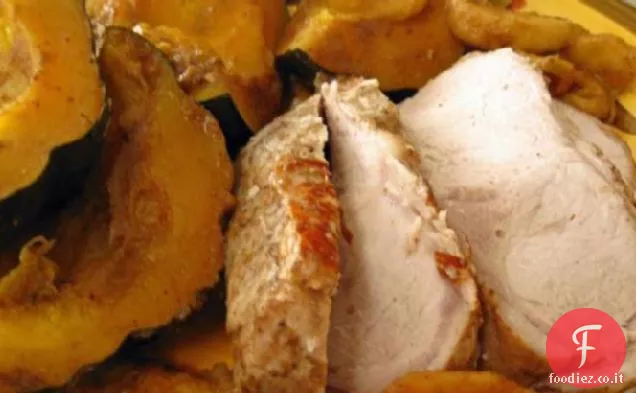 Arrosto di maiale con verdure (pentola di terracotta)