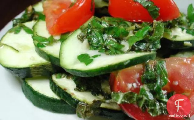 Zucchine alla griglia con erbe