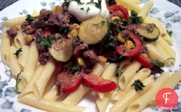 Santa Fe Penne Primavera w / Cumino-Ancho Chile Cream Sauce