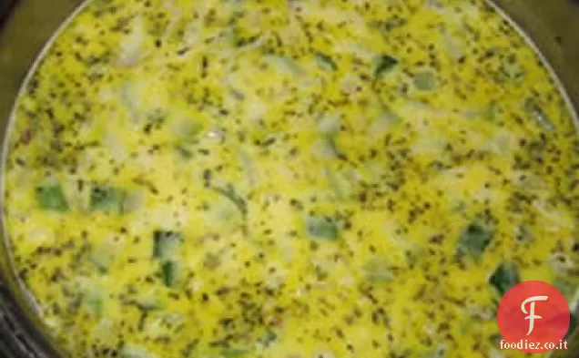Zuppa di zucchine con erbe