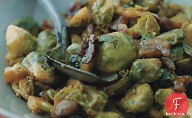 Cavoletti di Bruxelles con castagne