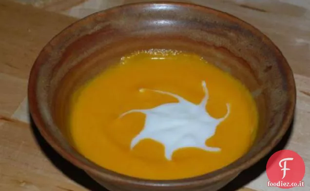 Zuppa fredda di zucca e carote