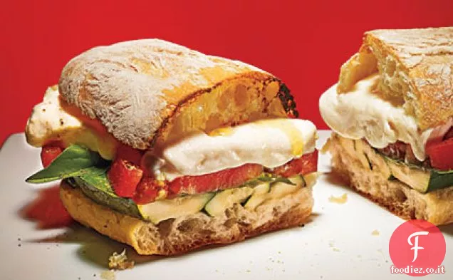 Zucchine Grigliate Panini Caprese