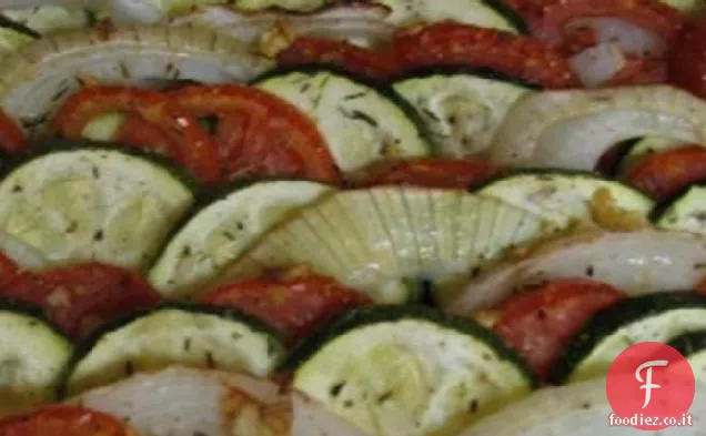 Pomodori Arrostiti Cipolle e zucchine