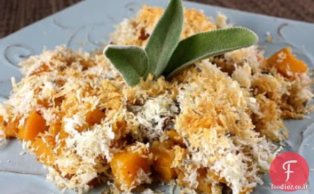 Zucca Gratinata con pangrattato al Rosmarino