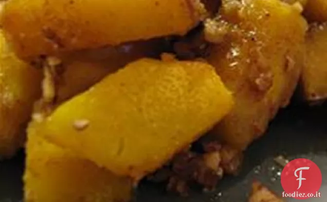 Zucca ghianda con Mela