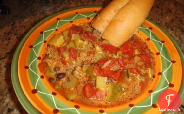 Zuppa piccante di zucchine / Peperoncino