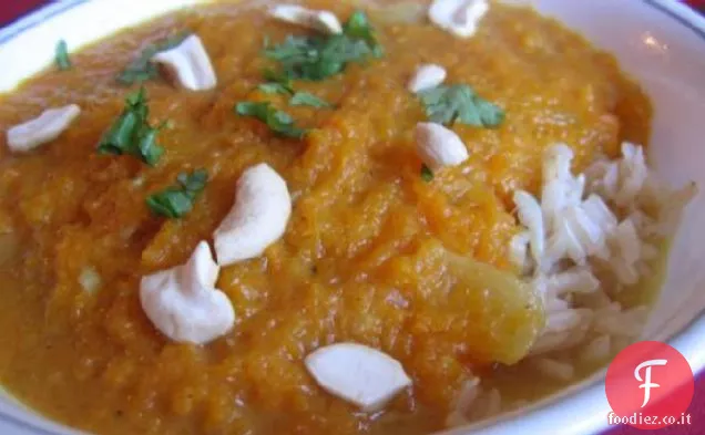 Bisque di zucca al curry