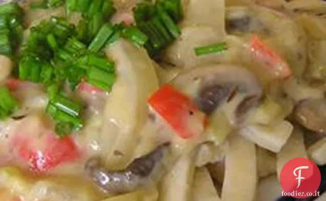 Pasta con salsa di funghi e Zucchine