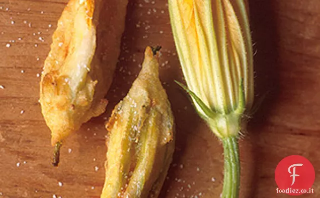 Pastella fritto farcito Fiori di zucca