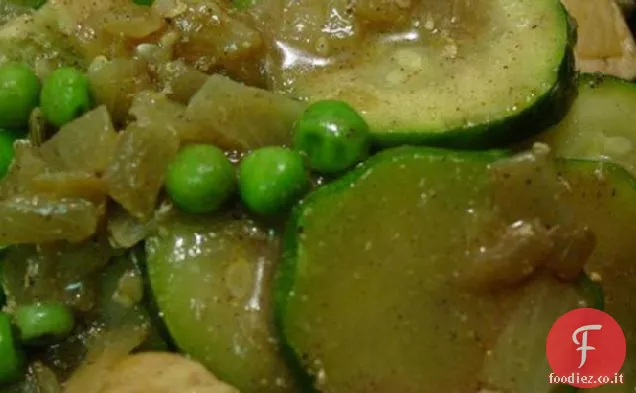 Pollo marocchino e padella vegetariana