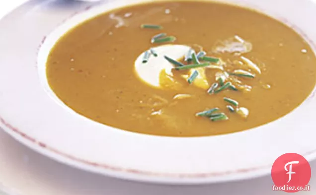 Zuppa di zucca e mele