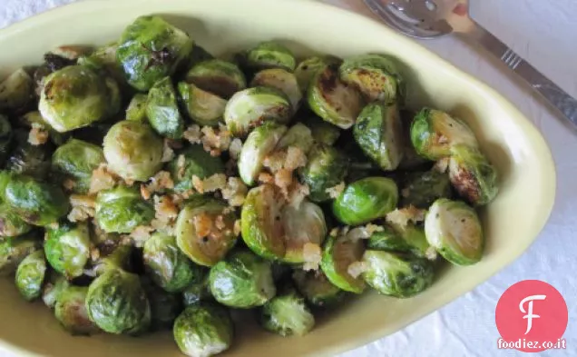Cavoletti di Bruxelles con briciole di pane aglicky