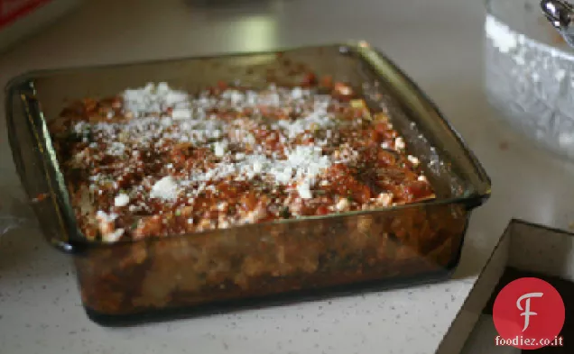 Lasagna di tofu alle erbe con zucchine