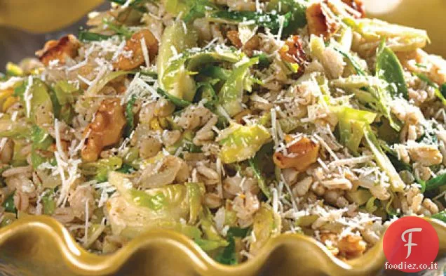 Orzo e cavoletti di Bruxelles