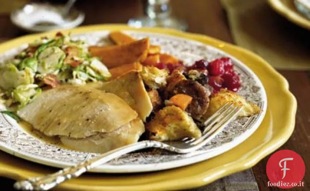 Cavoletti di Bruxelles tritati con pancetta e nocciole