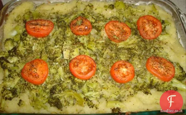 Zucchine saltate e funghi con pomodori secchi