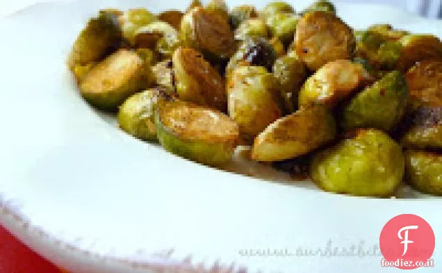 Cavoletti di Bruxelles balsamici arrostiti al forno