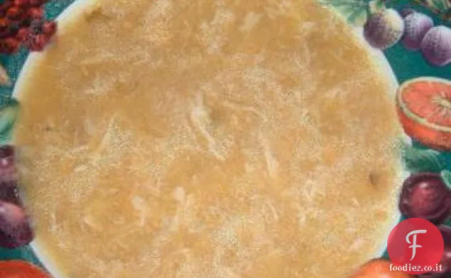 Zuppa di pollo e mais dolce