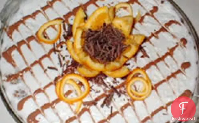 Cheesecake all'arancia e cioccolato