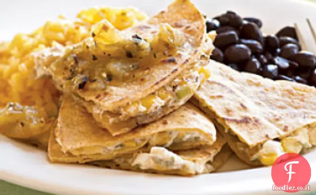 Quesadillas di mais piccante