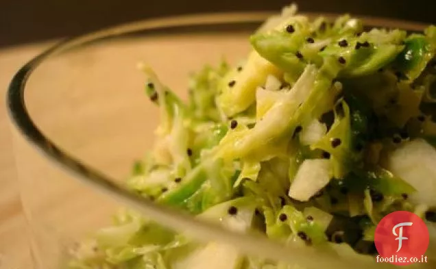 Cavoletti di Bruxelles con semi di papavero e limone