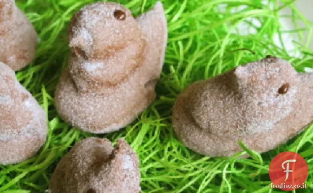 Marshmallow al cioccolato fa capolino