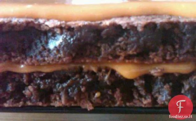 Brownies Butterscotch a due piani