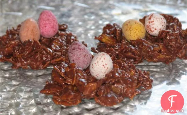 Nidi di Pasqua al cioccolato