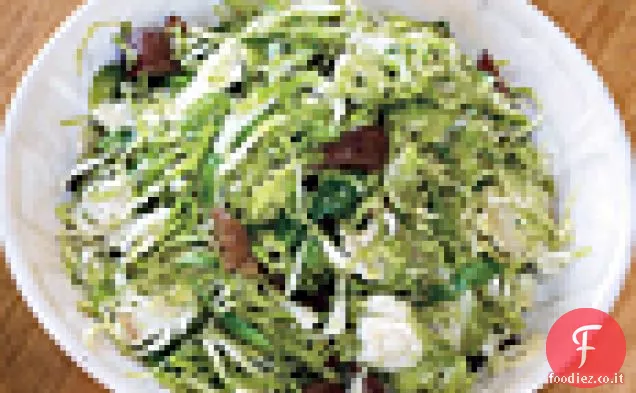Cavoletti di Bruxelles rasati con Ribes e castagne