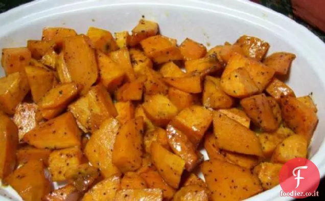 Patate dolci al forno al miele