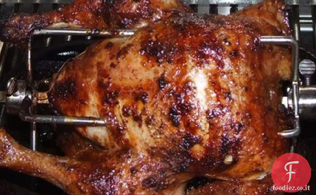 Pollo arrosto all'aglio e limone con spezie marocchine