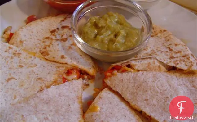 Peperone rosso dolce e Quesadillas ai funghi