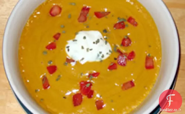 Zuppa di patate dolci piccanti