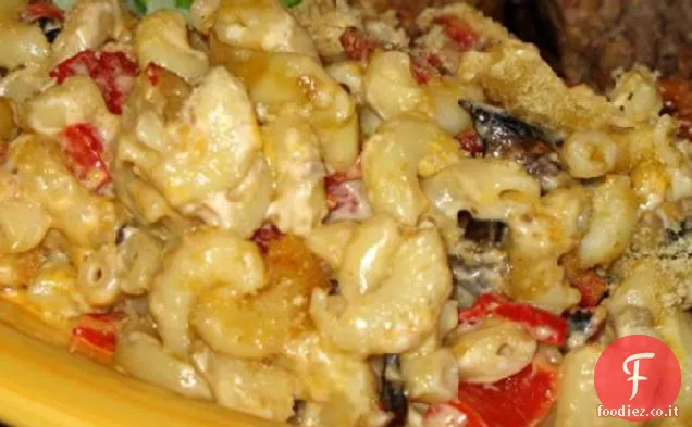 Casseruola di maccheroni ai funghi