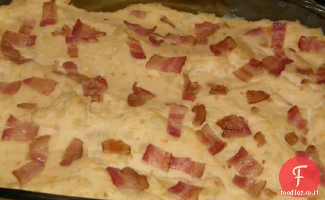 Purè di patate dolci e salati al forno