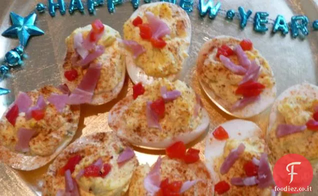 Pimento e Prosciutto Uova (Molto elegante e facile Appy)