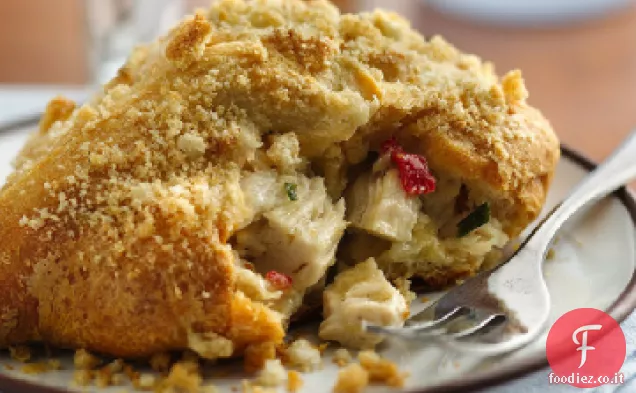 Quadrati di pollo a mezzaluna salata
