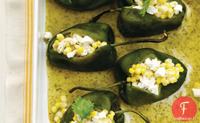 Peperoncini Poblano ripieni di mais