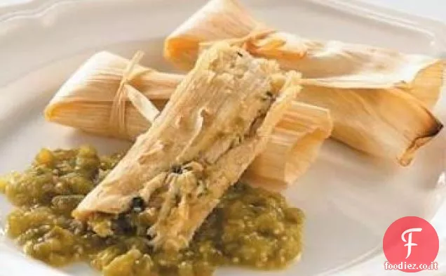 Tamales di pollo del Cile verde