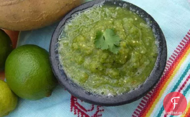 Fumoso, piccante Tomatillo Salsa Verde Aka Inferno verde!