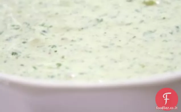 Condimento cremoso per insalata di coriandolo