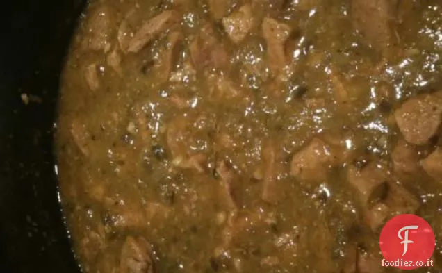 Autentico Peperoncino Verde (stufato di carne di maiale e Tomatillo verde)